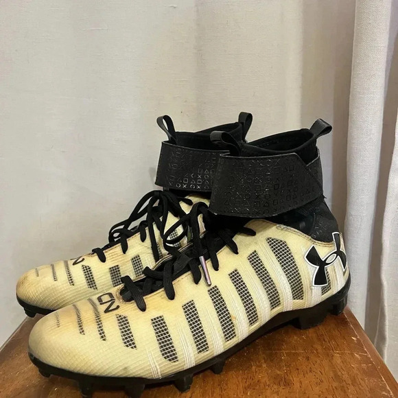 Under Armour CIN MC Limited Edition‎ football cleats SZ 9 Iridescent Ankle Strap - Picture 11 of 13